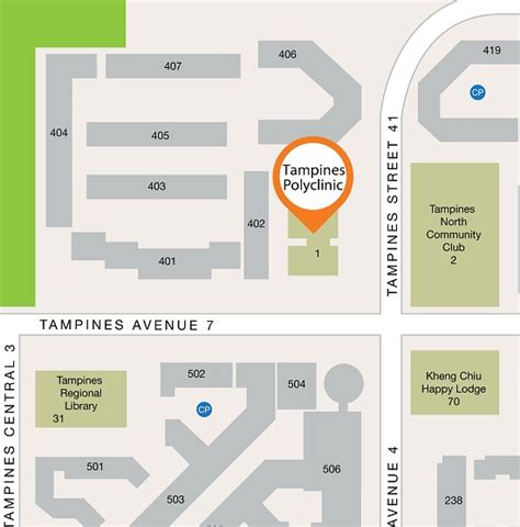 tampines polyclinic map